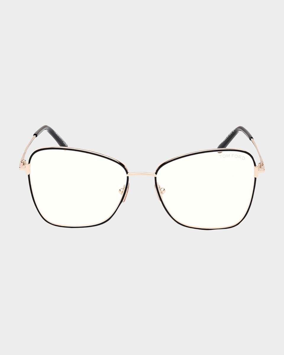 Blue Filtering Round Metal Glasses